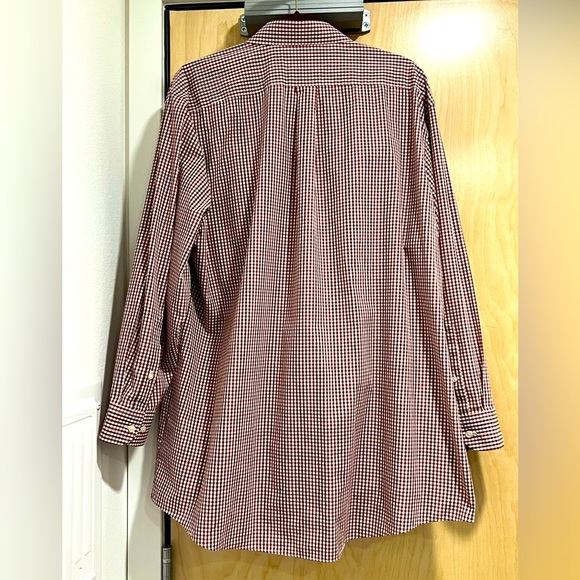 Stanford Travel Performance Super Shirt - Red & White Plaid Button Up - Picture 4 of 6